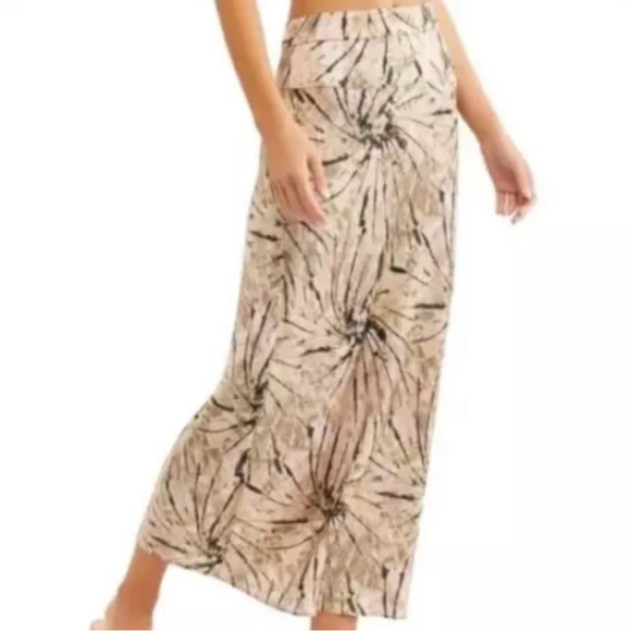 $98 NEW FREE PEOPLE LAVENDER WOMEN SILK SKIRT SIZE 0 - Picture 2 of 4